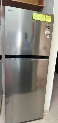 LG Stainless Steel Refrigerator - Double Door, Good Working Condition