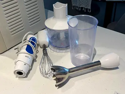 Braun Hand Blender 700W Chopper, Whisk, Dual Speed,