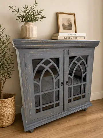 Marina Home Sold Wood Vintage Storage Cabinet