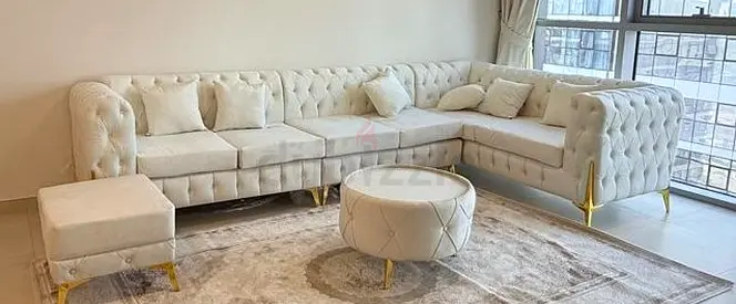 Brand New L-shaped Chesterfield Sofa Set