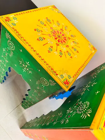 Hand-painted Colorful Wooden Table set - united furniture