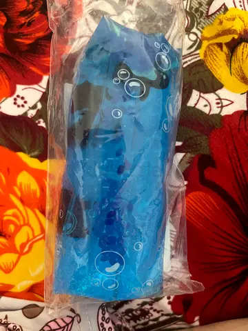 Blue squishy sensory toy / stress reliever (new, sealed)