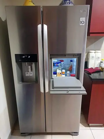 LG Side-by-Side Refrigerator with Water Dispenser and ice maker with mini bar