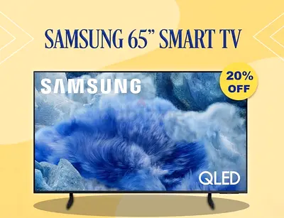 Samsung 65 Inch TV | QLED 4K HDR Smart TV | 2025 | 65Q8F | Warranty