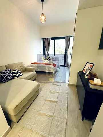 Furnished Studio | Azizi Riviera 33 | pool and community view