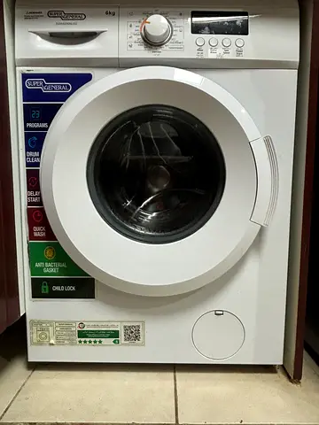 Super General 6 kg Front load washing machine - good working condition