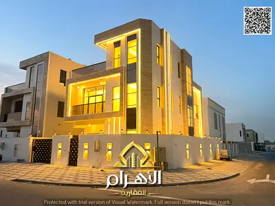 فيلا 3 طوابق للبيع في الباهية عجمان | 5 غرف ماستر + مسبح | تشطيب سوبر ديلوكس | شامل رسوم التسجيل