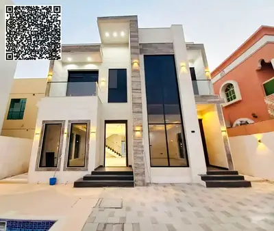 SPECIOUS BEAUTIFULL WITH SWIMMING POOL VILLA 5 MASTER BADROOMS VILLA AVIALBLE FOR RENT IN AL RAWDHA 02 AJMAN...