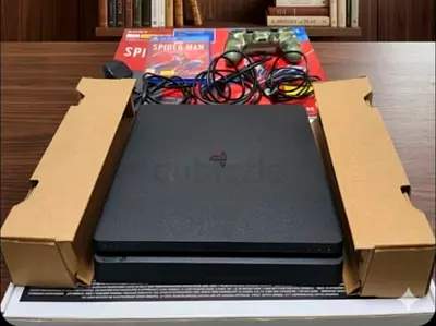 Playstation 4 Slim Spiderman Edition 1 TB with Spiderman Game with Box