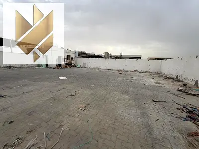 Yard in Al Sajaa 10000 sqft with 16KW power office and bathroom suitable for storage rent AED 100000 yearly negotiable 10 percent cheque deposit