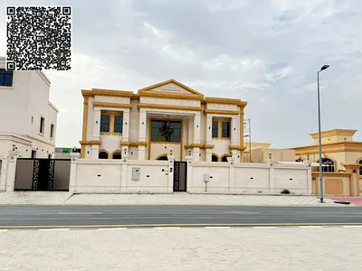 فيلا جديدة كلياً بست غرف نوم رئيسية متاحة للإيجار في منطقة الجرف 2 بعجمان