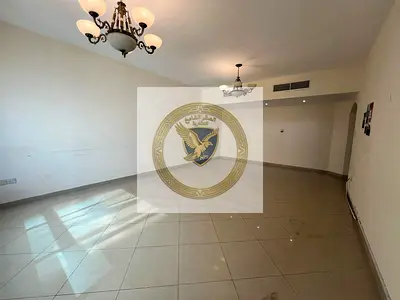 Two-bedroom apartment and a hall for annual rent with a maid's room. All rooms are master with a gym and a swimming pool and one month of free payment