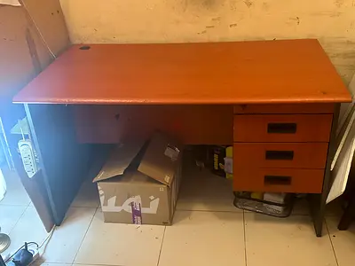 Wooden Office Desk with 3 Drawers