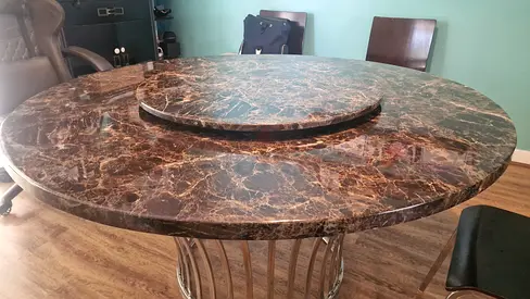 Natural stone dinning table