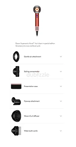 Dyson Supersonic Hair Dryer - Special Edition Strawberry Bronze  Blush Pink.