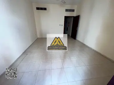 Studio for Annual Rent in Al Mowaihat 2 – Ajman | Very Spacious Layout + Separate Kitchen + Balcony + Central AC + Free Maintenance