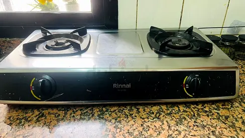 2 Burner Gas Stove – Stainless Steel | Excellent Working Condition