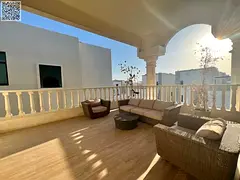 Villa for rent in Al Amerah, 5 bedrooms, central AC, 6 bathrooms, close to all services. The villa c