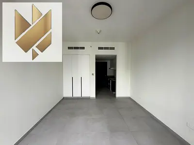 Studio apartment for annual rent in Sharjah, Aljada area. Excellent space, first occupancy, with parking.