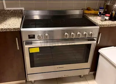 Bosch latest model series 8 electric ceramic 5 hobs stove oven dual fan cooking range 90x60 .mk