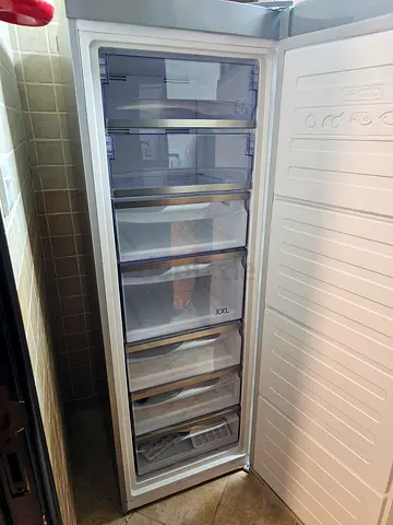 Upright Freezer with Pull-Out Drawers –  also it can be refrigerator Good Condition