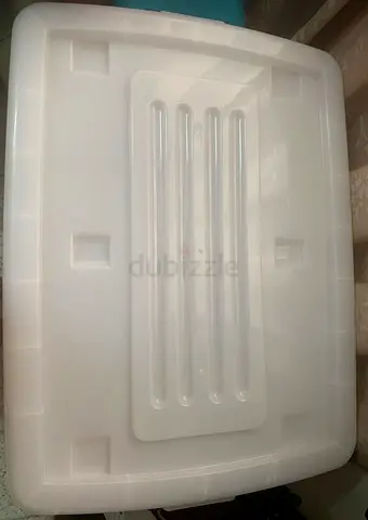 Clear Plastic Extra Large Storage Box with wheels