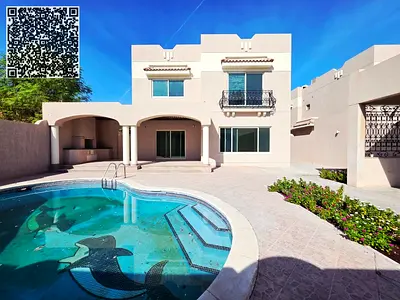 SPECIOUS BEAUTIFUL WITH BIG SWMMING POOL 5 MASTER BEDROOMS VILLA AVAILBLE FOR RENT IN AL SHARQAN SHARJAH