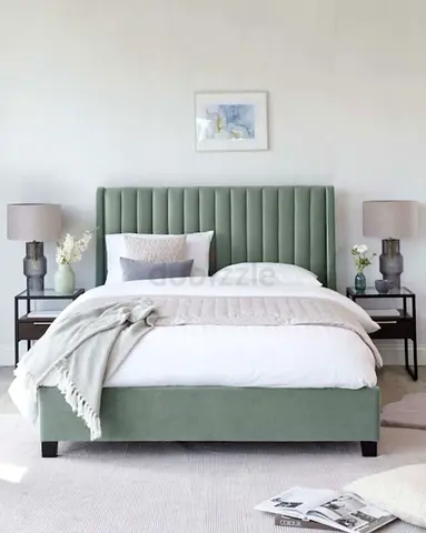 Brand New Luxury Velvet Bed – Modern Designer Queen Size