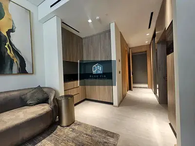 Furnished Studio | The Autograph JVC | Pool & Courtyard Views