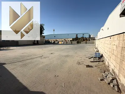 Open Yard for Rent Industrial Area 13 Sharjah Total Area: 10,000 sq. ft. Prime main road location Interlock flooring 54 kW electricity
