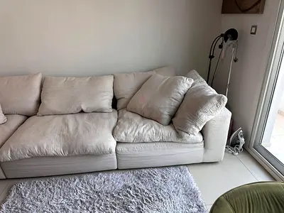 Brand new marina home luscious feather filled sofa