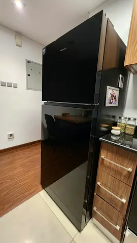 Hisense Double Door Refrigerator Black Mirror Finish