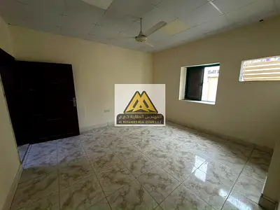 1-bedroom apartment with living room in Al Rashidiya 1, Ajman. On Al Mina Street opposite the fish market, large space, balcony, 22k per year, no lift