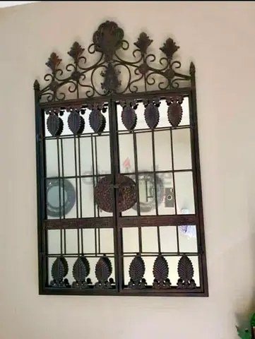 Decorative Wrought Iron Wall Panel / Window Grille - Antique Style