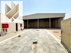 10,000 sq ft yard with warehouse, 70 kW power, offices, bathroom, and pantry kitchen.