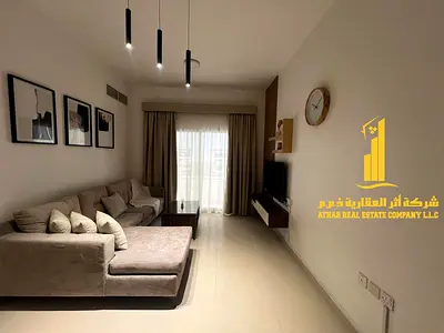 شقة فخمة غرفة وصالة  مفروشة فرش جديد للايجار الشهرى بعجمان - الجرف2 - بجوار مدرسة الاقصى