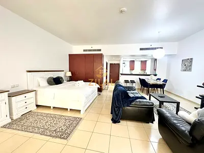 Luxury JBR Studio | Marina View | Balcony | Bills Included