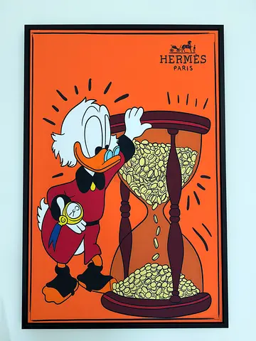 Hermès x Disney Scrooge McDuck Limited Edition Print (Framed)  120 cm * 80 cm