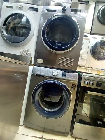 Samsung latest model 9 kg door in door washing machine and 9 kg dryer separate set freestanding.mk