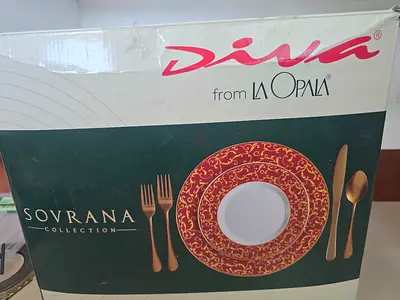 Diva by La Opala Sovrana collection dinner plates - boxed set