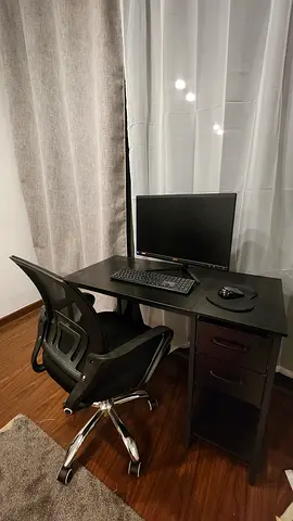 Modern Black Study Desk with chair