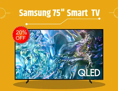 Samsung 75 Inch TV | QLED Q60D 4K HDR Smart TV | Free Delivery | Warranty