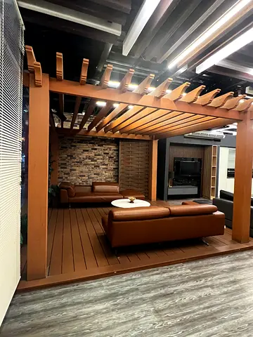 Sturdy Outdoor Wooden Pergola Structure