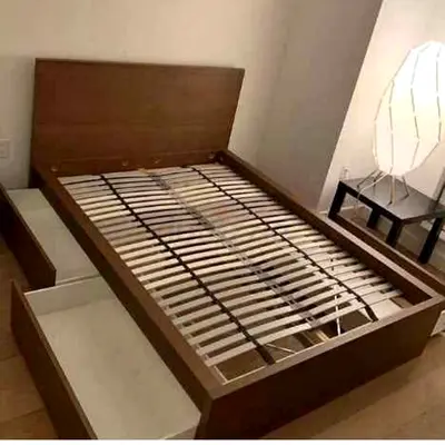 Ikea Double bed with mattress available in perfect condition no any demagh are broken Size is 140/20