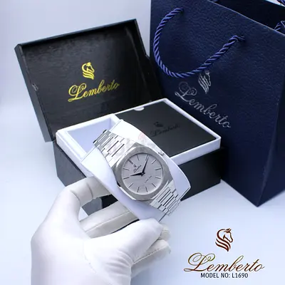 Lemberto Stainless Steel Mens Watch with Bracelet Strap - Like New