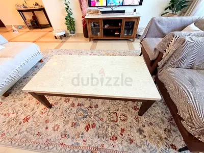 Marble top home centre table