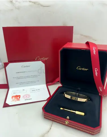 Original Cartier Love Bracelet Classic Model Size 17