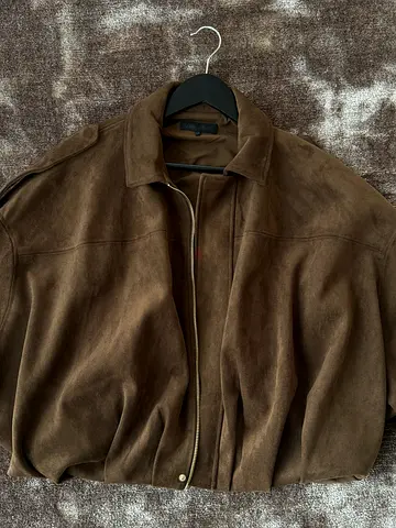 Zara Suede Zip Jacket (S)