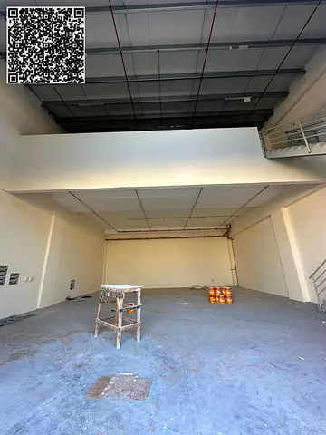 Warehouse for rent in jurf , ajman 3600sqft with mezzanine 50 kw Height