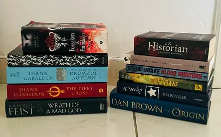 Bundle of 11 Mixed-Genre Paperback Novels (Fantasy, Thriller, Historical)